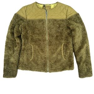 prAna ‘Good Lux’ Quilted Zip Up Teddy Sherpa Faux Fur Jacket Small